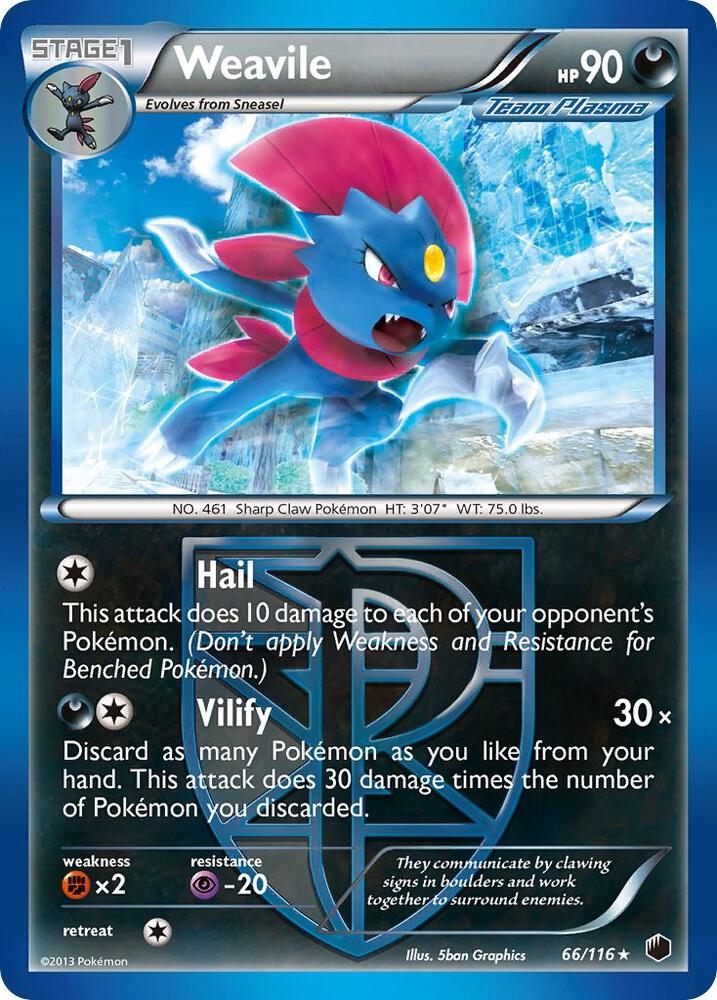 Weavile (Team Plasma) [Plasma Freeze] 66/116
