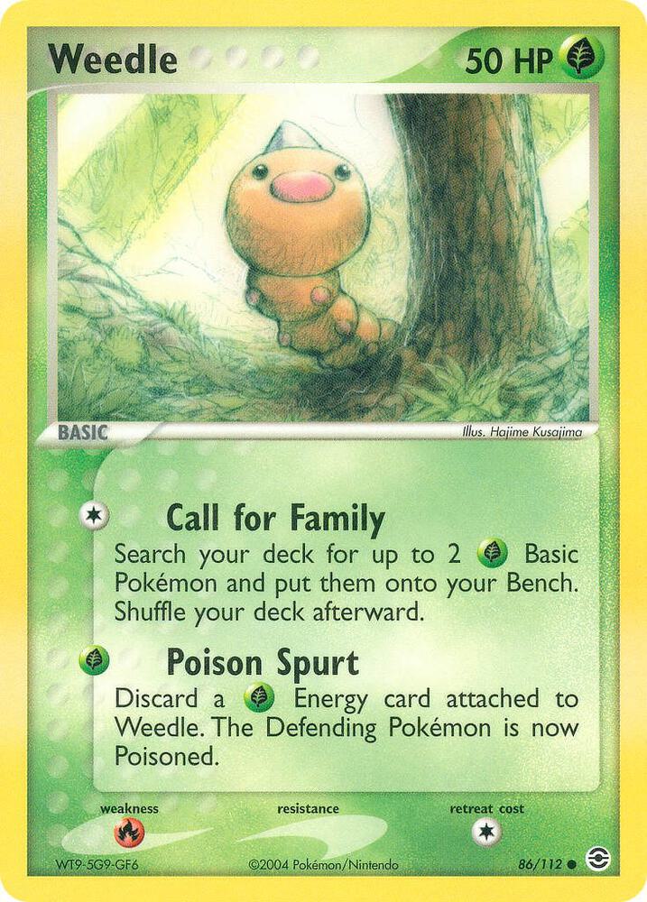 Weedle [FireRed & LeafGreen] 86/112