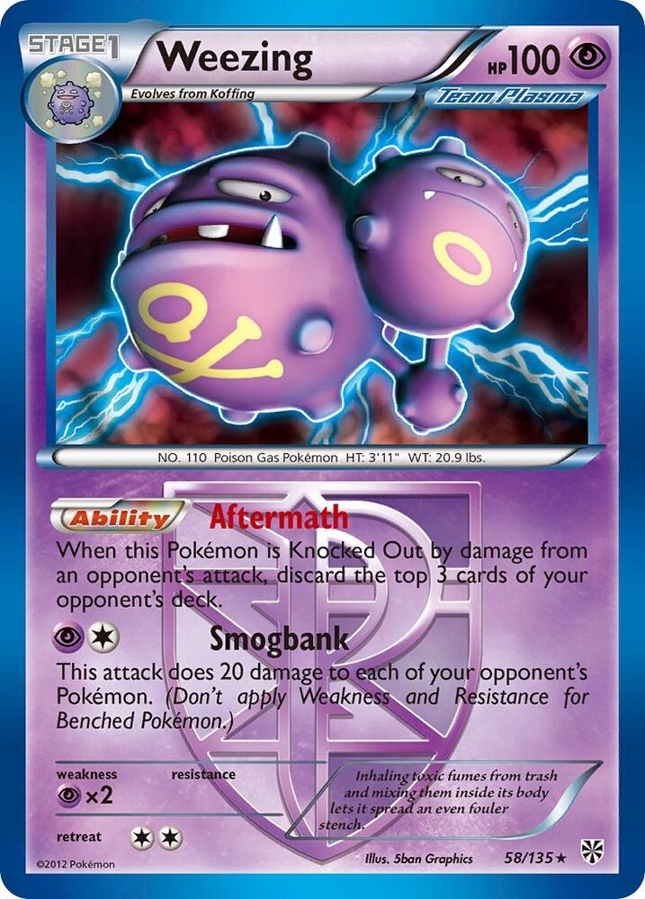 Weezing (Team Plasma) [Plasma Storm] 58/135