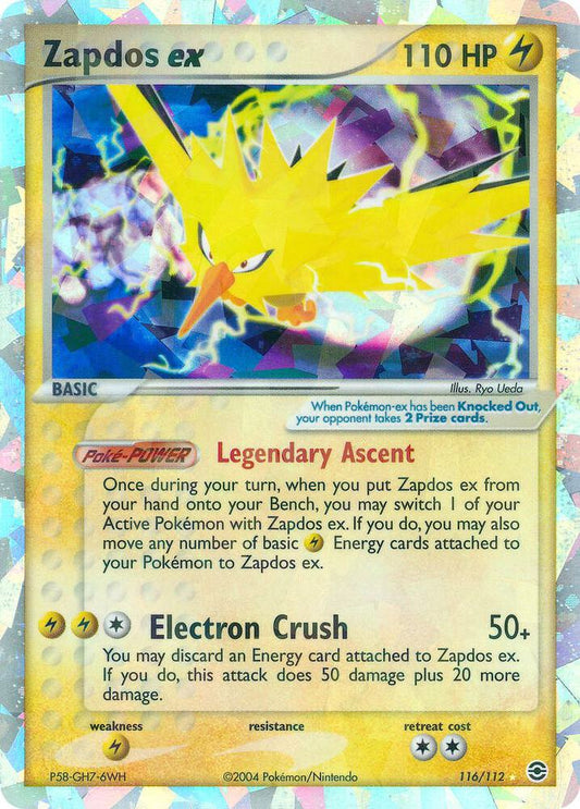 Zapdos ex [FireRed & LeafGreen] 116/112