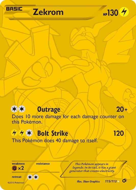 Zekrom (115 Full Art Secret Rare) [Legendary Treasures] 115/113