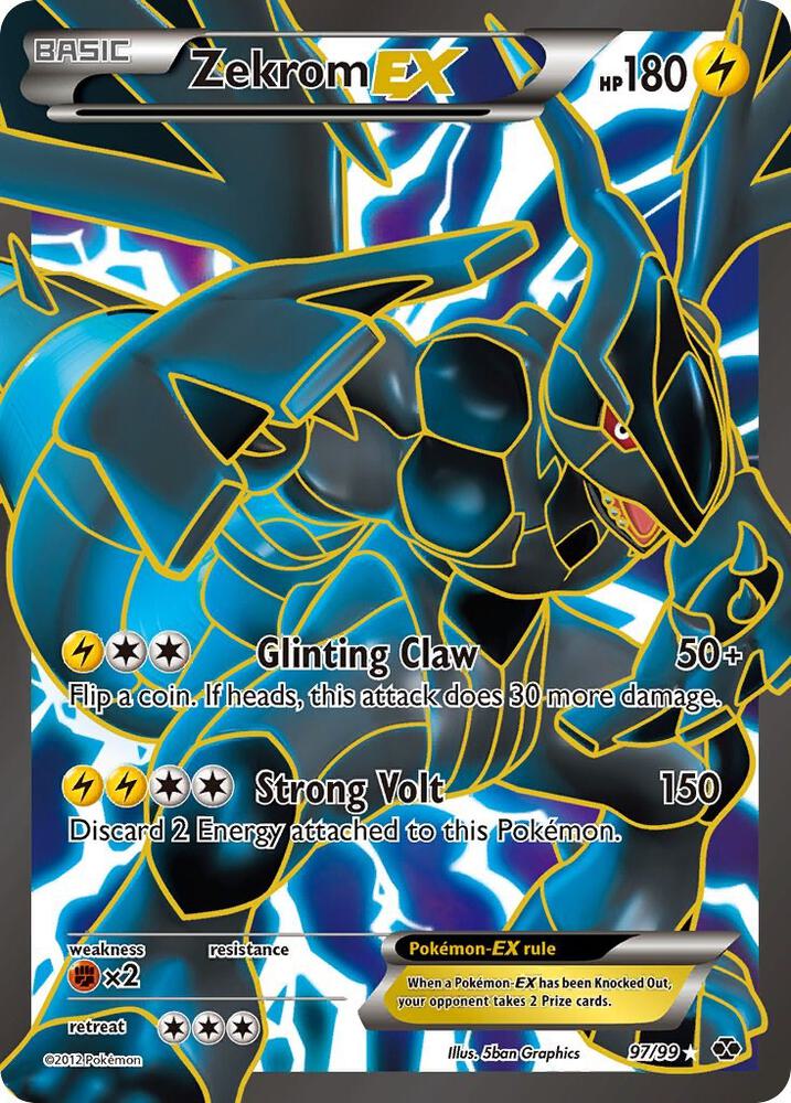 Zekrom EX (97 Full Art) [Next Destinies] 97/99