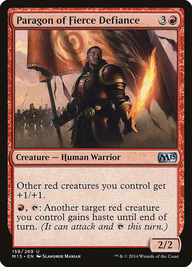 Paragon of Fierce Defiance [Magic 2015 (M15)] 158