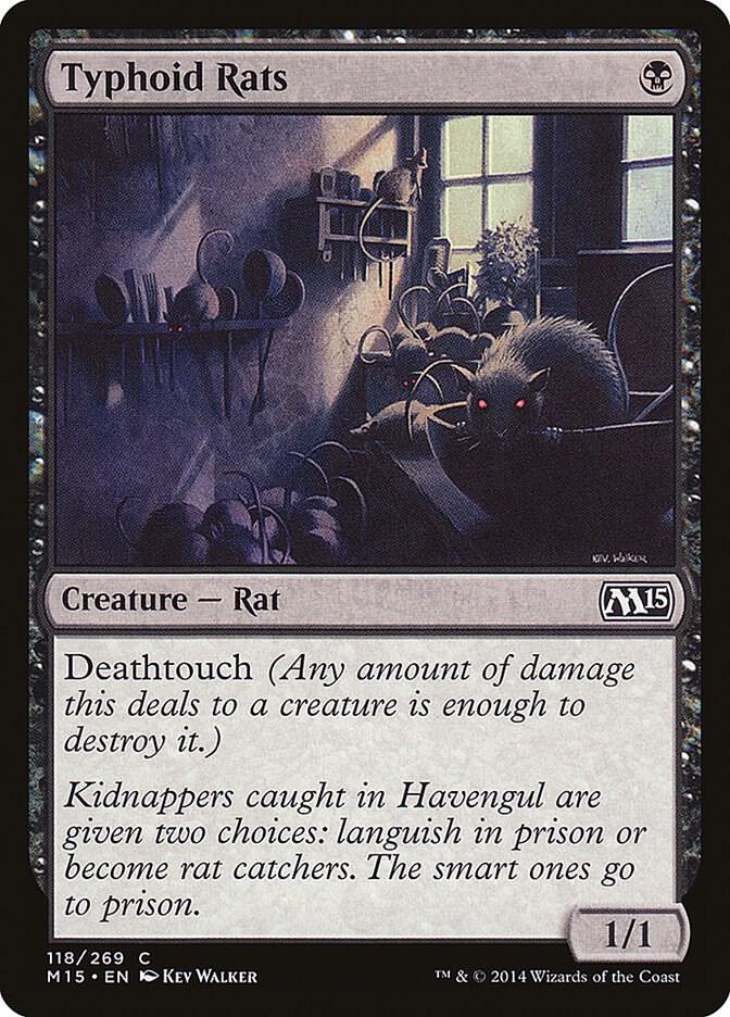Typhoid Rats [Magic 2015 (M15)] 118