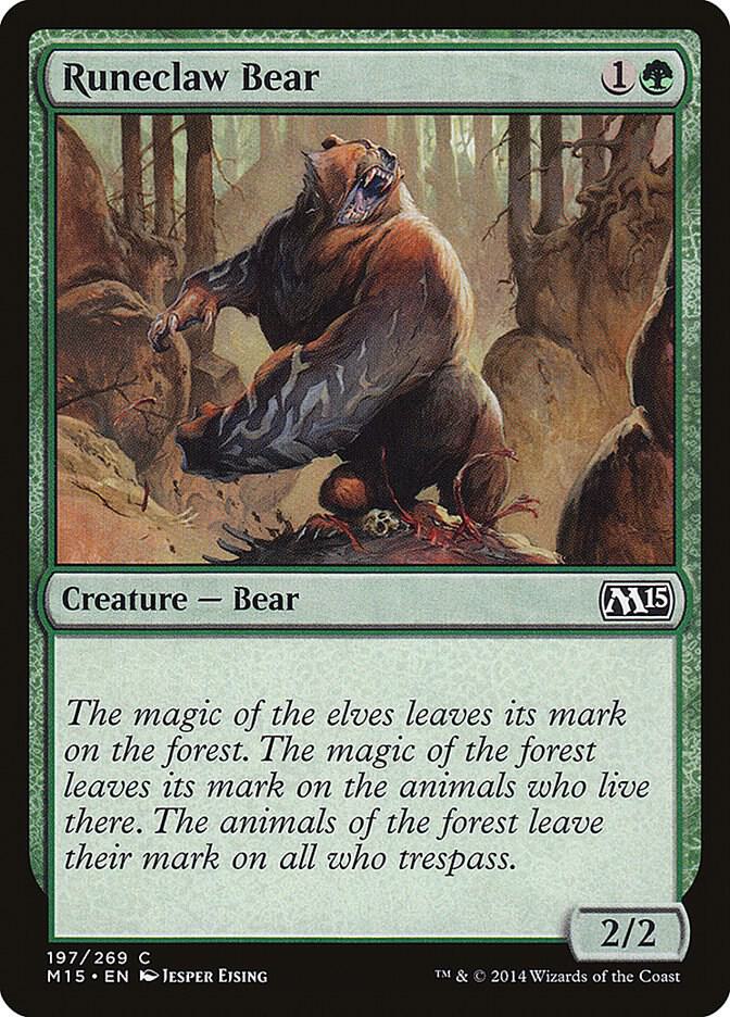 Runeclaw Bear [Magic 2015 (M15)] 197