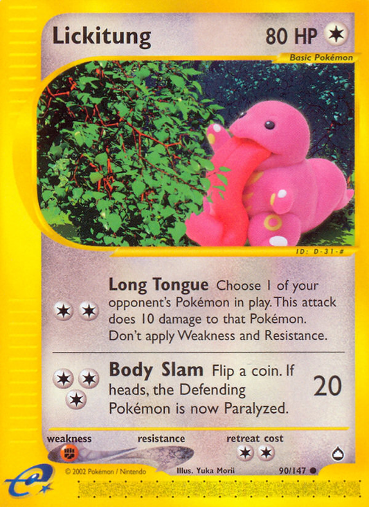 Lickitung - 90/147 Aquapolis