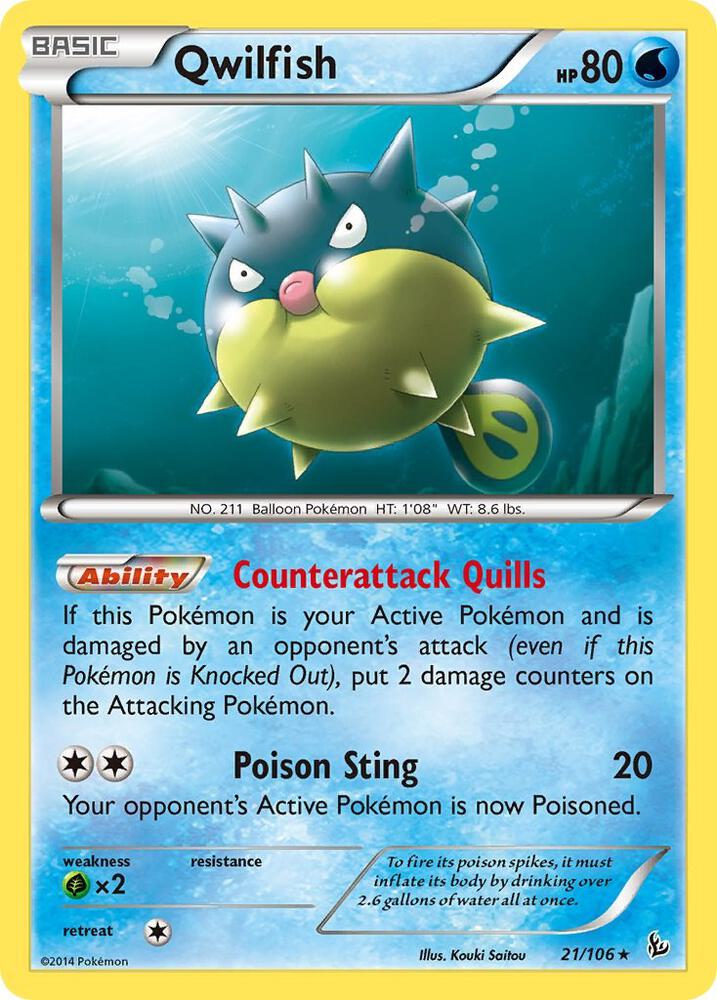 Qwilfish [XY - Flashfire] 21/106