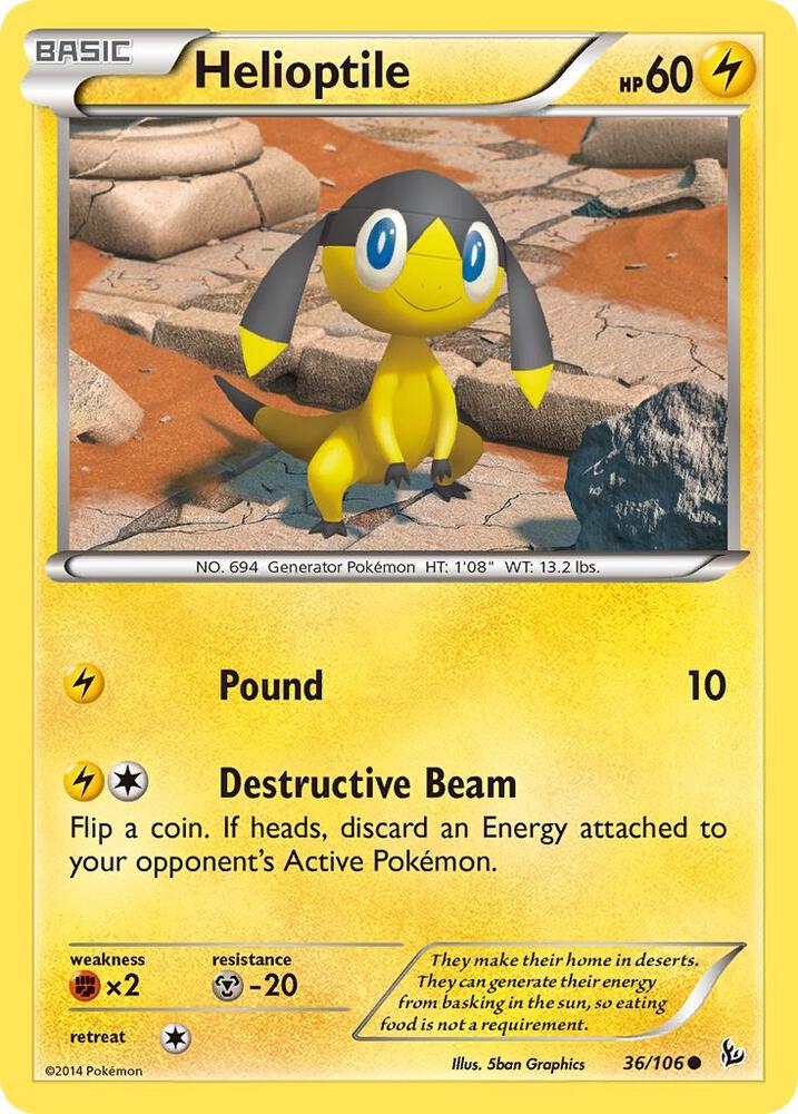 Helioptile [XY - Flashfire] 36/106
