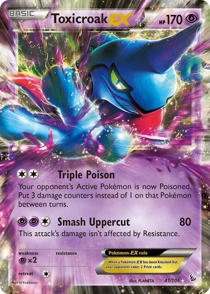 Toxicroak EX [XY - Flashfire] 41/106