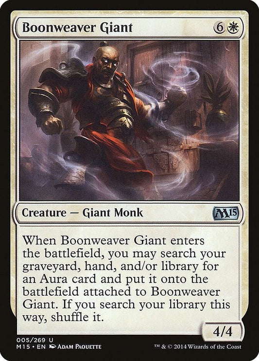 Boonweaver Giant [Magic 2015 (M15)] 5