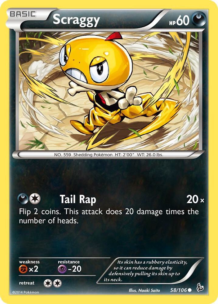 Scraggy [XY - Flashfire] 58/106