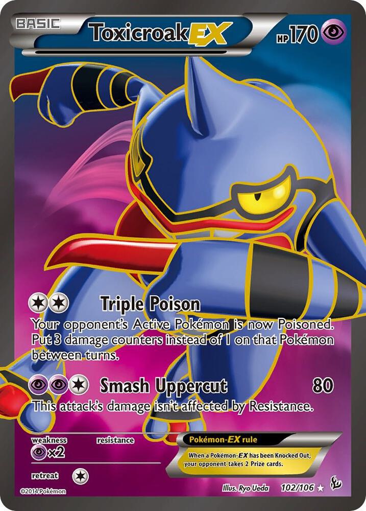 Toxicroak EX (102 Full Art) [XY - Flashfire] 102/106