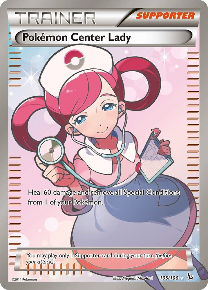 Pokemon Center Lady (105 Full Art) [XY - Flashfire] 105/106