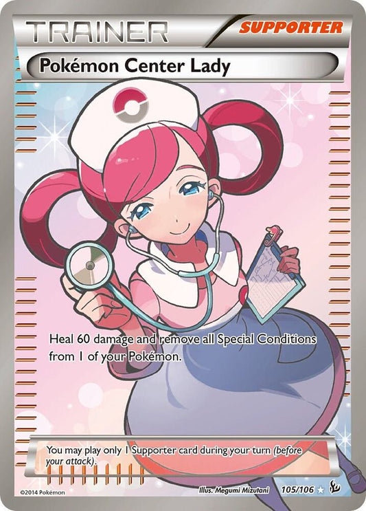 Pokemon Center Lady (105 Full Art) [XY - Flashfire] 105/106