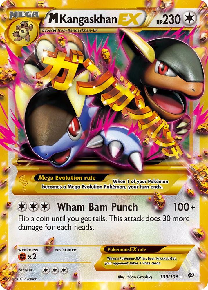 M Kangaskhan EX (109 Secret Rare) [XY - Flashfire] 109/106