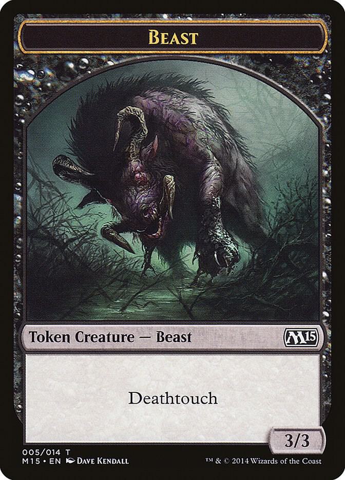 Beast Token (Black) [Magic 2015 (M15)] 5