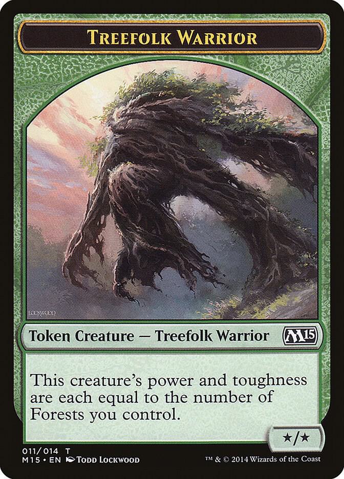 Treefolk Warrior Token [Magic 2015 (M15)] 11
