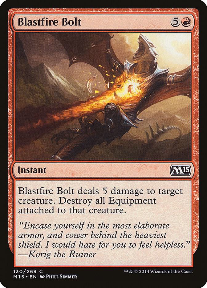 Blastfire Bolt [Magic 2015 (M15)] 130