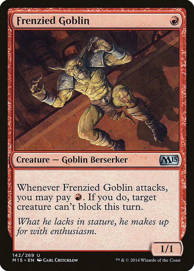 Frenzied Goblin [Magic 2015 (M15)] 142