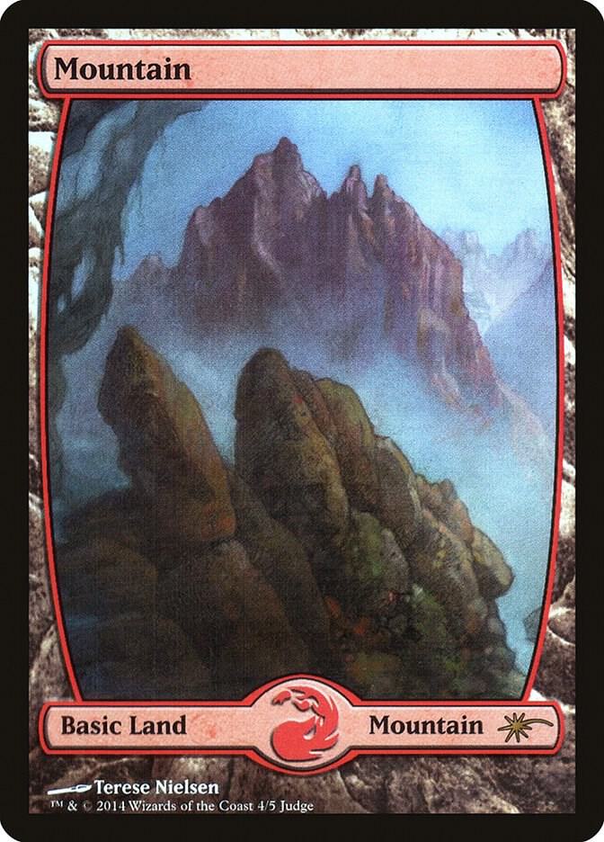 Mountain - Full Art (4) [Judge Promos] 4