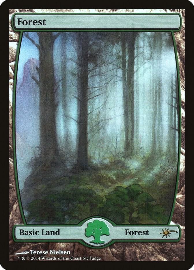 Forest - Full Art (5) [Judge Promos] 5