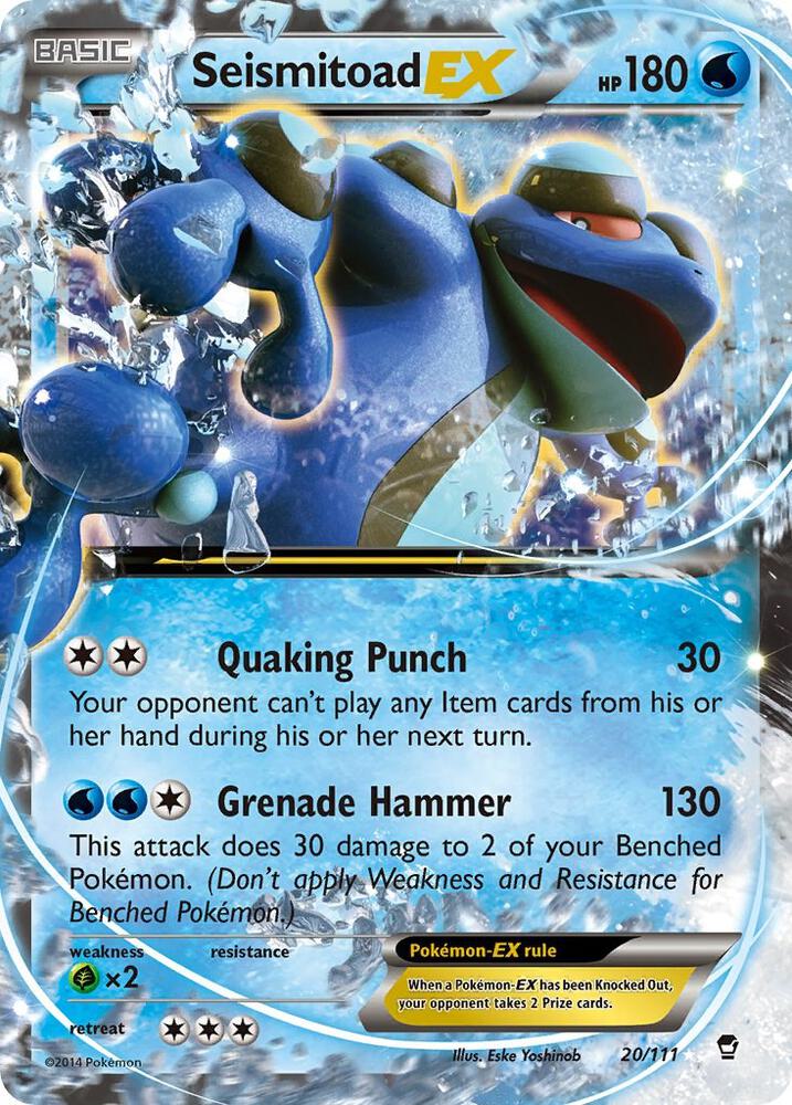 Seismitoad EX [XY - Furious Fists] 20/111