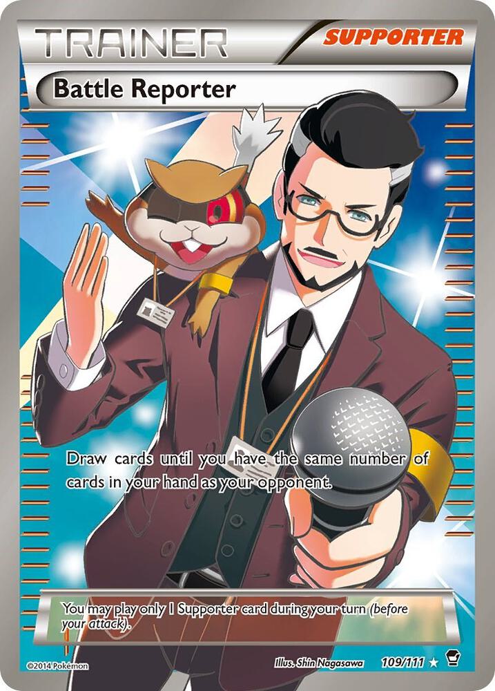 Battle Reporter (109 Full Art) [XY - Furious Fists] 109/111