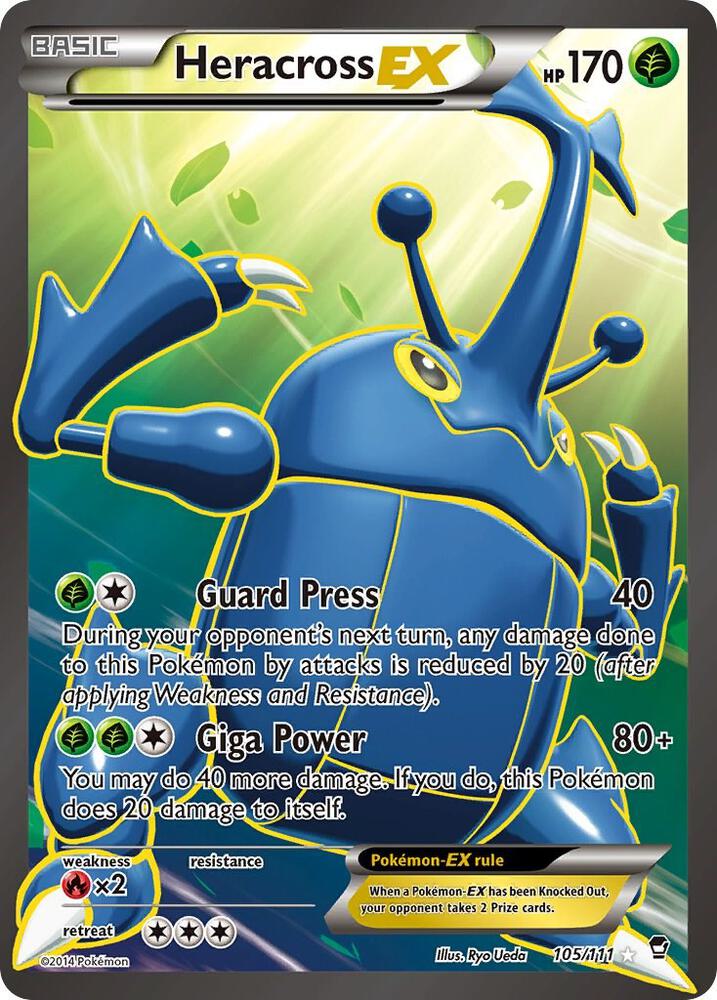 Heracross EX (105 Full Art) [XY - Furious Fists] 105/111