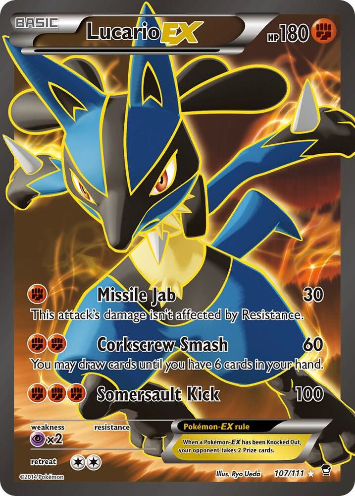 Lucario EX (107 Full Art) [XY - Furious Fists] 107/111