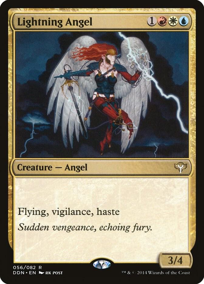 Lightning Angel [Duel Decks: Speed vs. Cunning] 56