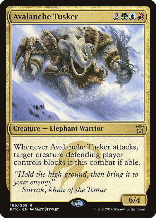 Avalanche Tusker [Khans of Tarkir] 166