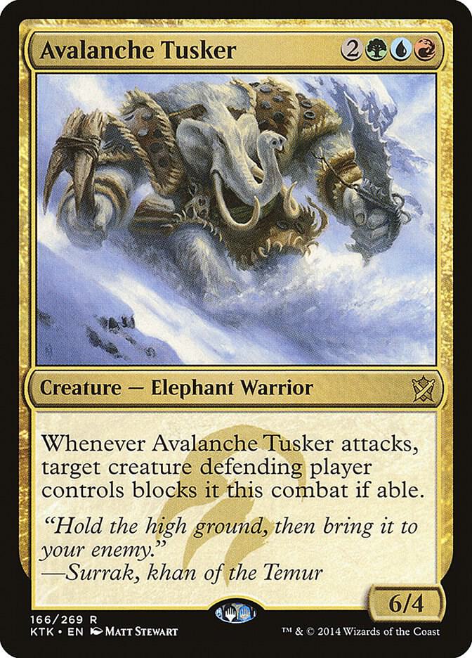 Avalanche Tusker [Khans of Tarkir] 166
