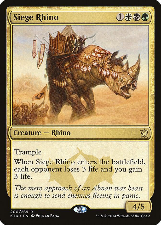 Siege Rhino [Khans of Tarkir] 200