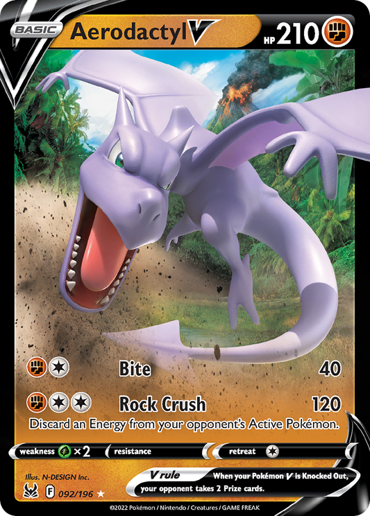 Aerodactyl V - 92/196 Lost Origin