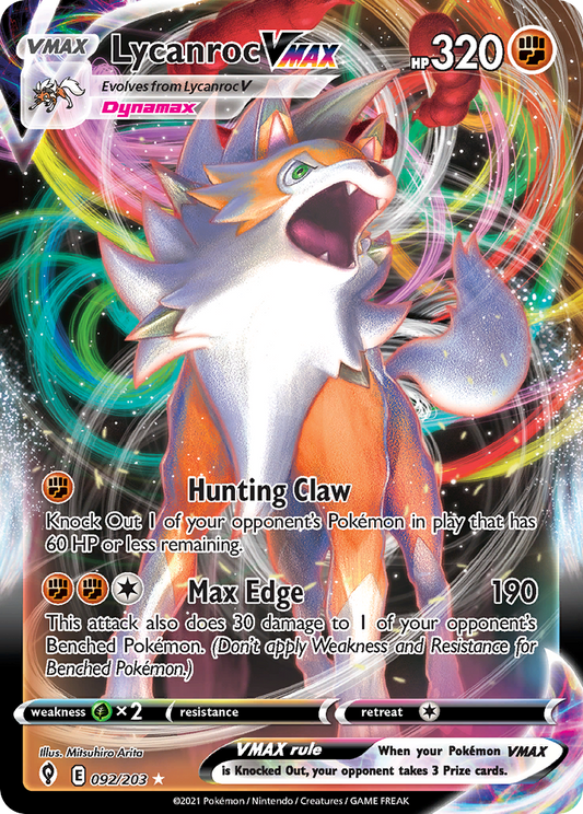 Lycanroc VMAX - 92/203 Evolving Skies