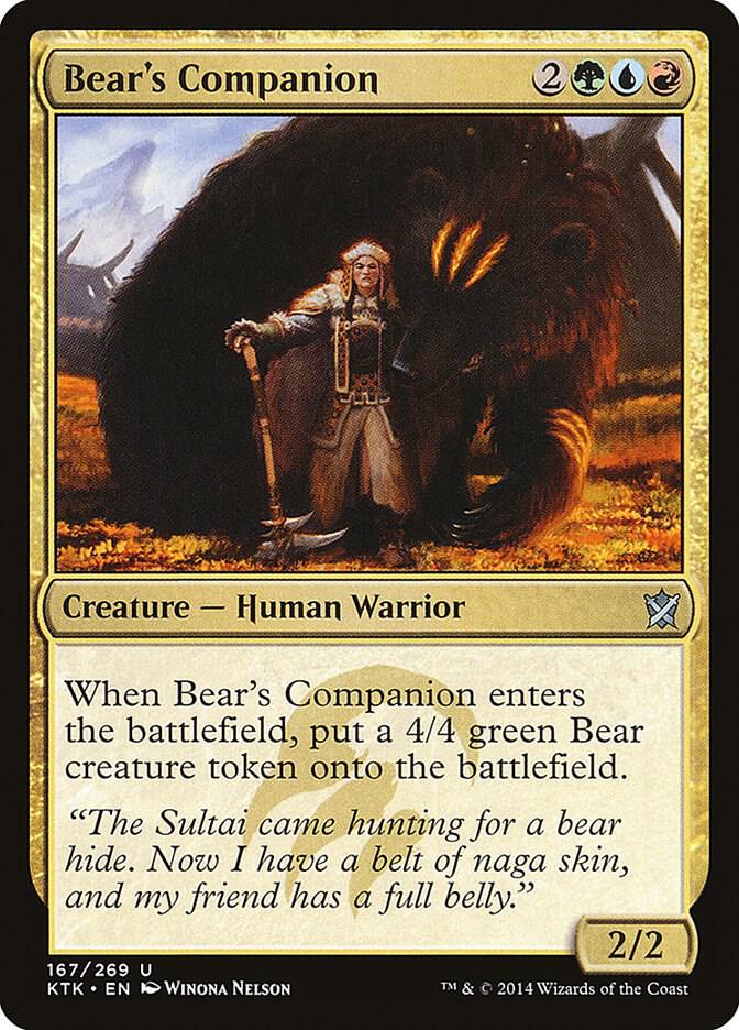 Bear's Companion [Khans of Tarkir] 167