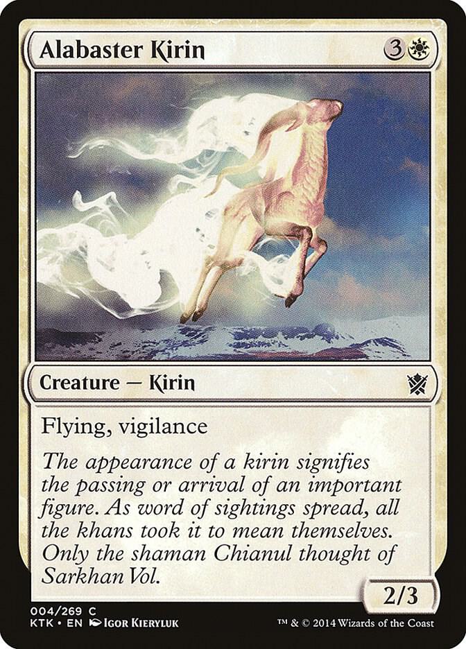 Alabaster Kirin [Khans of Tarkir] 4