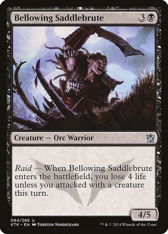 Bellowing Saddlebrute [Khans of Tarkir] 64