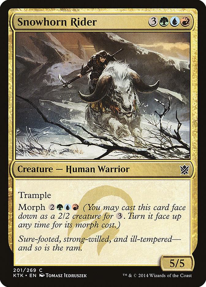 Snowhorn Rider [Khans of Tarkir] 201