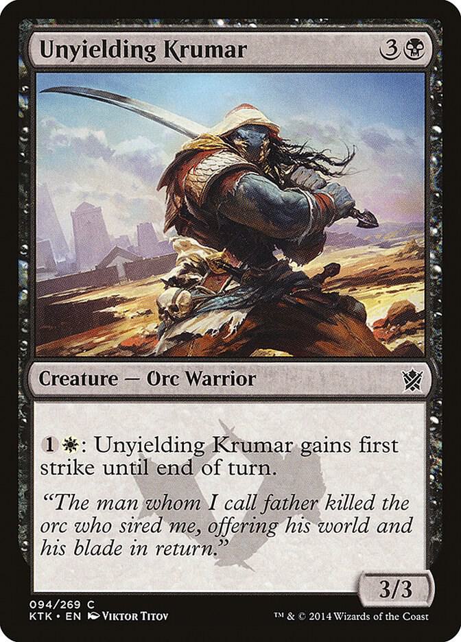 Unyielding Krumar [Khans of Tarkir] 94