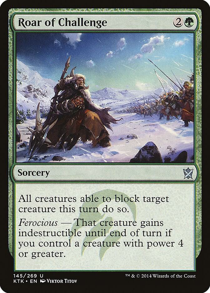 Roar of Challenge [Khans of Tarkir] 145