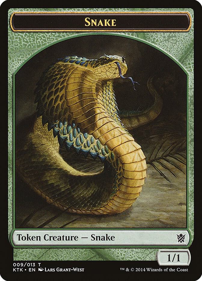 Snake Token [Khans of Tarkir] 9