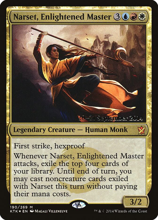 Narset, Enlightened Master [Prerelease Cards] 190
