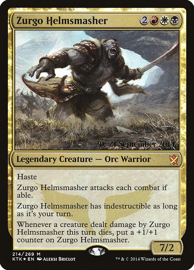 Zurgo Helmsmasher [Prerelease Cards] 214