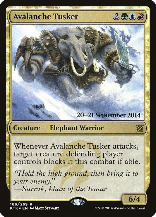 Avalanche Tusker [Prerelease Cards] 166