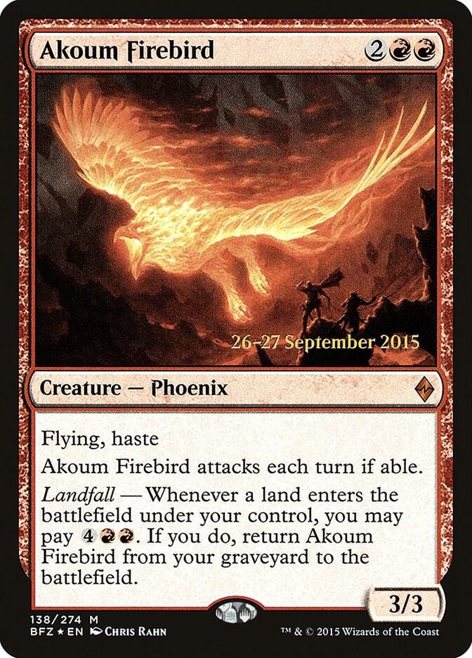 Akoum Firebird [Prerelease Cards] 138