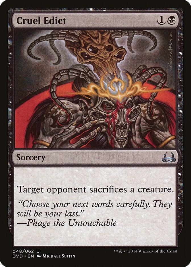 Cruel Edict [Duel Decks: Anthology] 48