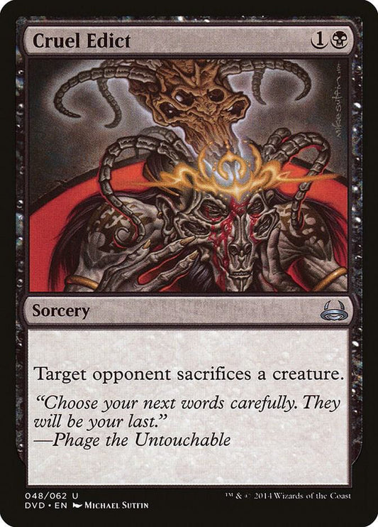Cruel Edict [Duel Decks: Anthology] 48