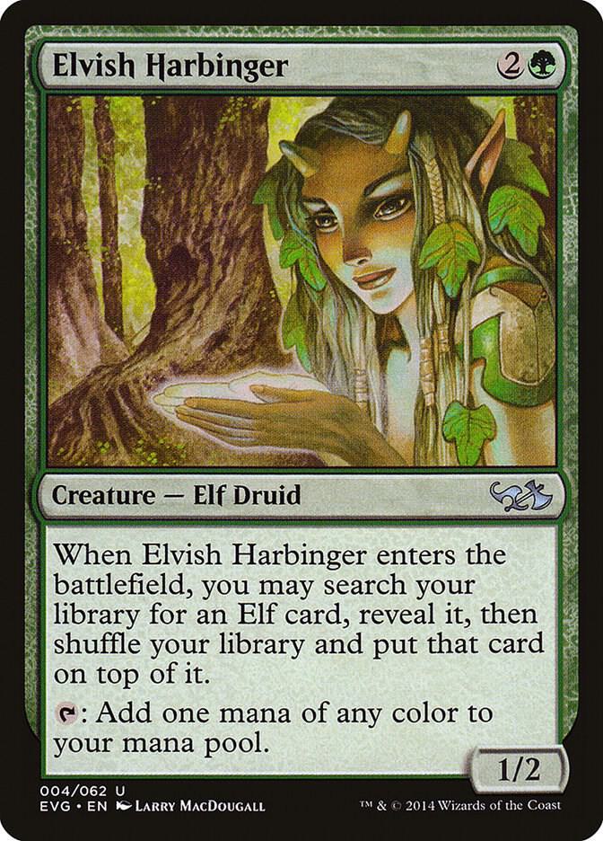 Elvish Harbinger [Duel Decks: Anthology] 4