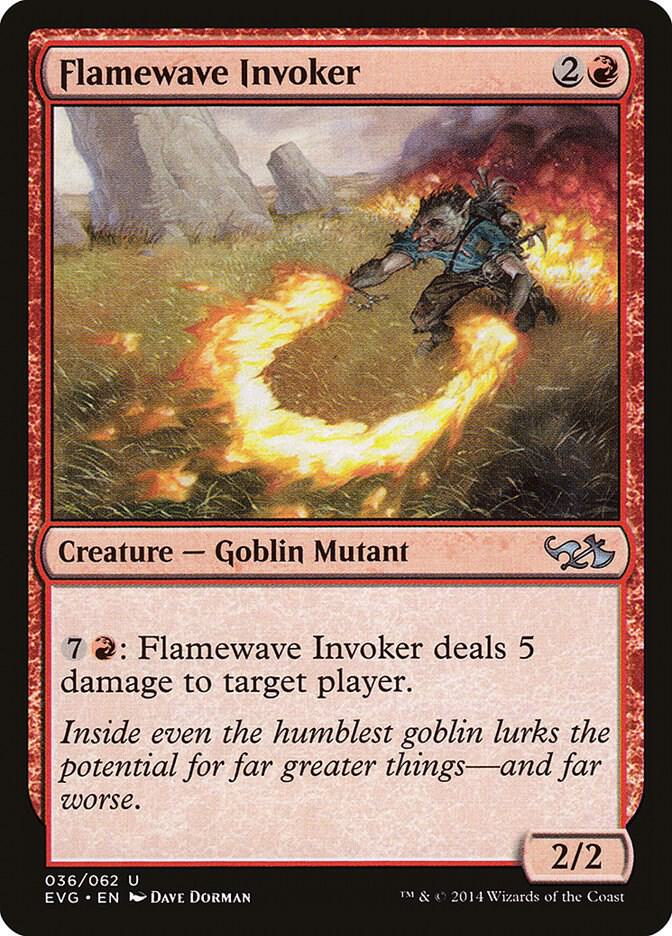Flamewave Invoker (EVG) [Duel Decks: Anthology] 36
